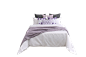 现代轻奢样板房间粉紫色床上用品低调奢华软装床品多件套组合搭配-淘宝网