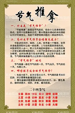 节气推拿  - 源文件下载【酷图网】节气推拿,二十四节气,花边,底纹,古纹,云纹,古典花边,水墨山水,展板,设计