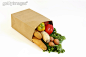 蔬菜,食品,购物袋,莲藕,芹菜_gic6338377_创意图片_Getty Images China