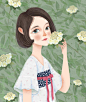 一组可爱妹纸的森系头像，甜美文静文艺范儿，日韩系女生看过来啦