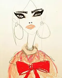插画用睫毛膏、指甲油来画插画，简直逆天了！