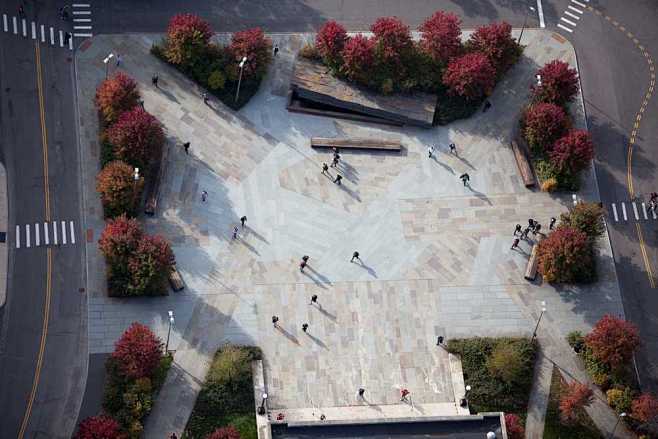 美国康奈尔大学广场景观设计Cornell...