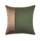 现代轻奢样板房间装饰抱枕 绿色拼接工艺装饰枕床头靠垫软包枕-淘宝网