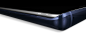 GalaxyNote9全视曲面屏弯曲的边缘特写。