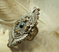 Gothic Winged Eye Ring by ~byrdldy