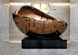 GUAN | 2015, 74 x 35 x 91 cm, GRP, Gold foil, Wood