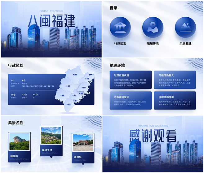PPT 介绍 目录 地图 分类