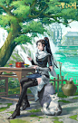 谷潇潇·翠苑春景