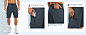 mens hiking shorts with 5 zipper pockets