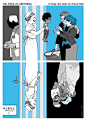 以色列漫画家、漫画家 Asaf Hanuka  一组充满寓意的插画
（www.asafhanuka.com/） ​​​​