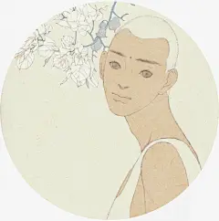 三角梅和白头发