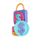 Financial Security 3D Illustration