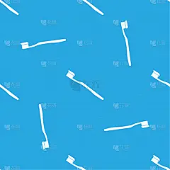 可爱的,牙刷,矢量,式样,纺织品,包装纸,蓝色背景,壁纸,服从