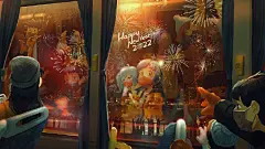 #2022来啦#你好，2022！新年快乐，小伙伴们
新年新气象，一起换上2022元旦限定2233壁纸吧新年的第一天，你有什么想对自己说的呢～
关注+转发，揪3位幸运小伙伴送上小电视周边~ ​​​​