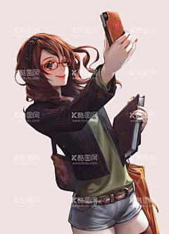 动漫  - 源文件下载【酷图网】动漫,女孩,二次元,萌,可爱,卡通动漫,卡通人物,