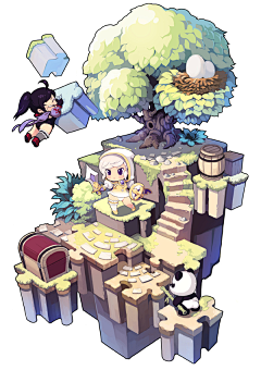 二里屯采集到Q版场景