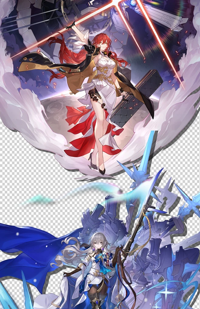 崩坏：星穹铁道立绘素材PNG二次元游戏人物原画设定美术绘画参考-淘宝网-花瓣网