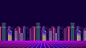 General 1920x1080 synthwave 8-bit cityscape pixels artwork Mega Man X