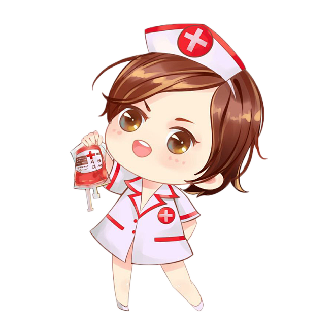 护士姐姐清伊抠图原图源于七七画坊的微博