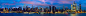 Panorama and cityscape of New york city night