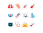 Medical care icon typography app ux ios 设计 插图 illustration design ui ps