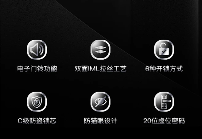【TCLTCL-K6V】TCL指纹锁智能锁家用防盗门锁 指纹密码电子锁 WIFI联网 APP远程智控K6V 【年度新款】K6V内置WIFI+ ...