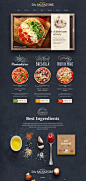 Another organic food visual style and website design concept for Italian Pizzeria by Mike | Creative Mints on dribbble.: 
