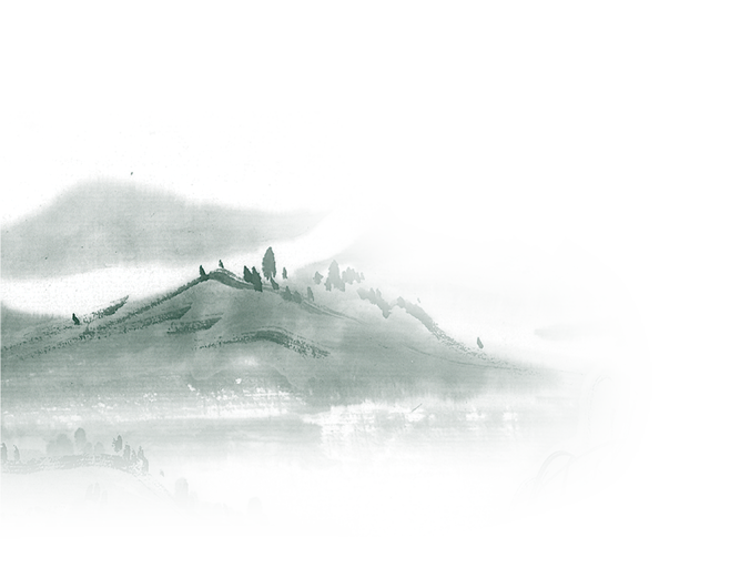 中国古风水墨山水免扣PNG透明图片 插画后期美化PS设计素材 (396)