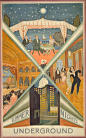 【 London Underground 的老海报】更多的可以看London Transport Museum：O网页链接