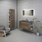PLANAR - Wandmontierter waschtisch-unterschrank / lackiertes holz / holzfurnier / keramik by NOVEL BATHROOM FURNITURE | ArchiExpo : Entdecken Sie alle Informationen zu wandmontierter Waschtisch-Unterschrank / lackiertes Holz / Holzfurnier / Keramik PLANAR