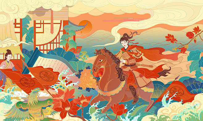 国风合集_小光頭_插画图片-致设计