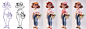 sketch Character design  stable diffusion artwork