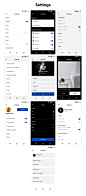 UI Kits ，设置，分享，开关，我的，个人信息