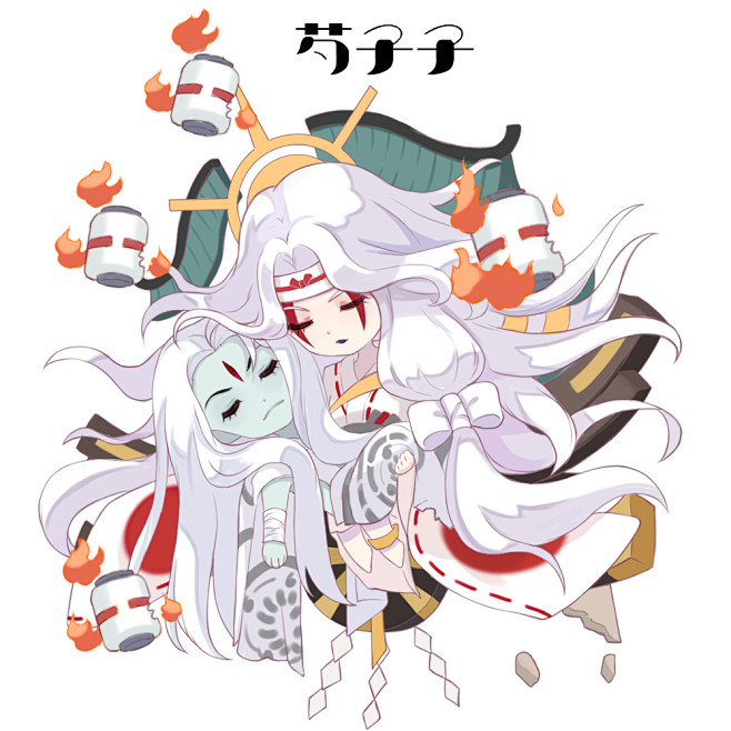 #阴阳师手游 阴阳师Q版 - 芍子的插画