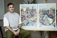 太牛了！24年奥运会官方海报发布！设计师耗时2000个小时，画了上万个人物！
