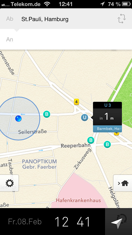 nextr德国交通工具手机应用界面设计，...