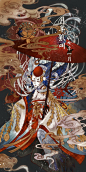 #阴阳师手游##青行灯##阎魔##雪女##姑获鸟#懒得继续画了，发个无水印的小合集，给大家拜个早年吧新出的红叶小姐姐皮肤也很好看呢，祝大家都能打到哦！刷不出六星速度至今没过兔子本的我已经安逸脱坑了╮(╯_╰)╭ ​​​​