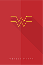 Justice League Minimalist Posters : Minimalist icons and posters for the characters of Justice League of America, of DC Comics.