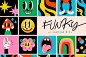 Hello dear Friends!
This is a FUNKY creative kit
Various simple, bright and funny elements which will decorate any of your project.
It's vector, so you can easily change the color in AI
This pack contains:

sets of funny elements 
16 backgrounds
4 seamles