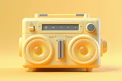 老物件复古收音机模型