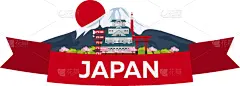 日本,山,樱桃,自然美,夏天,建筑,旅行,花