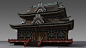Japanese Temple, Yumin Kao : Japanese Temple by Yumin Kao on ArtStation.