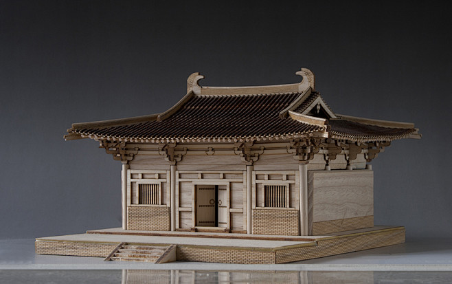 南禅寺大殿模型——位于山西五台山，建于唐...