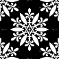 Abstract pattern black and whit doodle