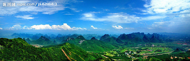 桂林尧山美景摄影图_桂林山水_风景名胜_...