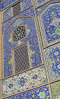 Tilework in Sheikh Lotfollah Mosque, Esfahan, Iran