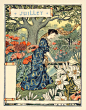 百年前的花历。Eugène Grasset