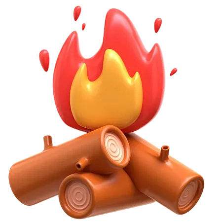 Bonfire  3D Icon