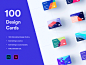 100 Financial Virtual Design Cards - PSD & XD financial mobile graphic design app vector ios cards card ui clean minimalist minimal modern finance credit card debit card card user interface mockup ui psd