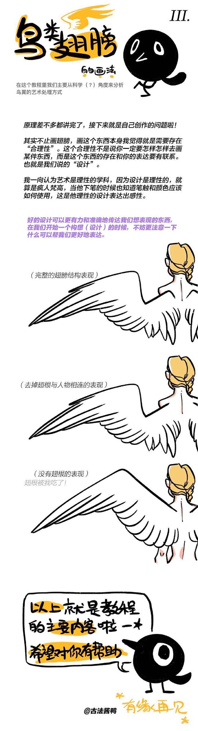 分享简单易懂的翅膀画法

从科普到阐述艺...